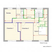 Plan maison Etage Sdb