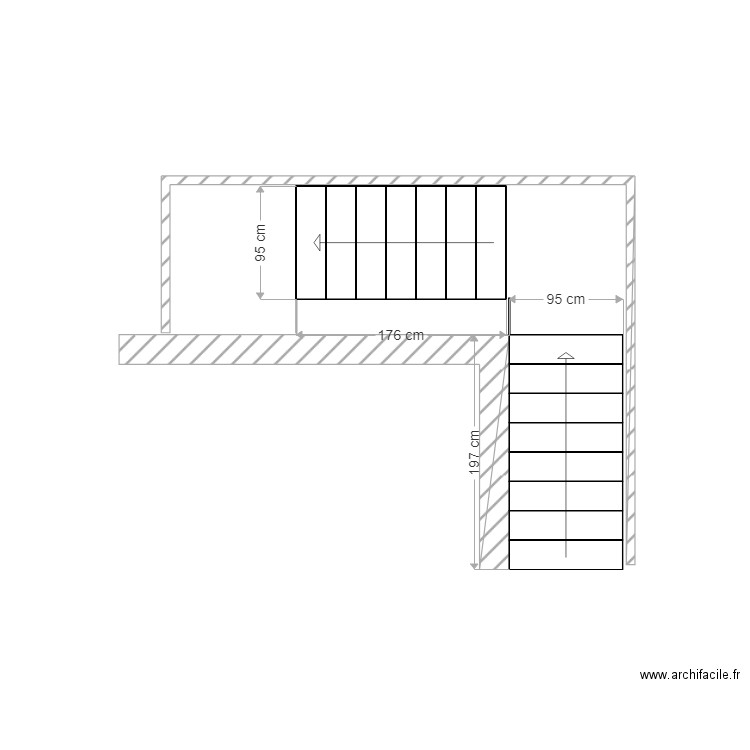 escalier. Plan de 0 pièce et 0 m2
