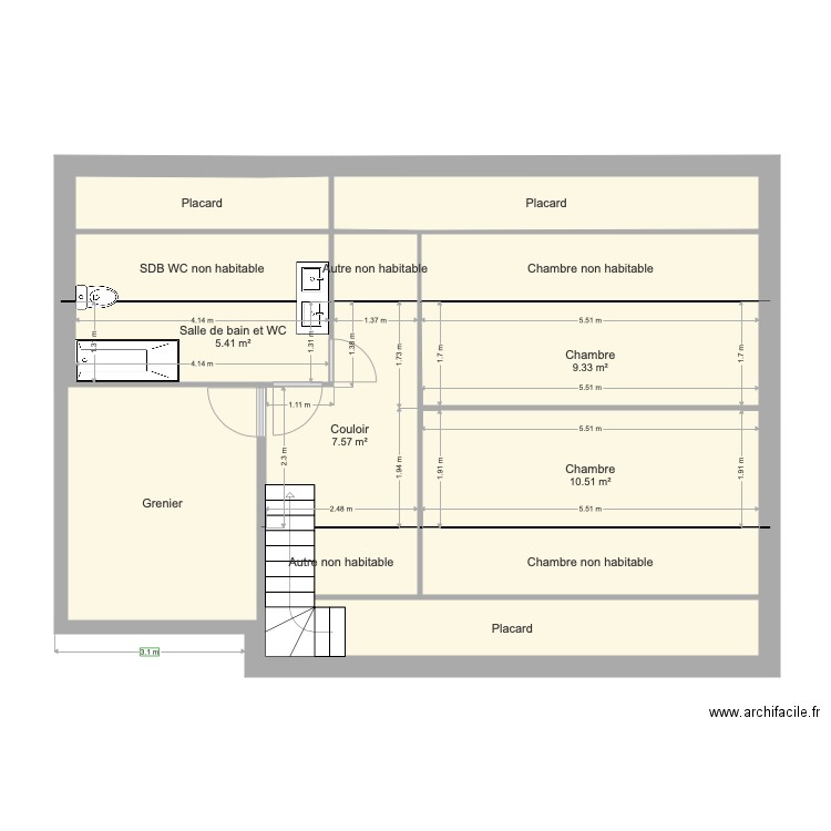 PLAN ETAGE 09 FEV. Plan de 0 pièce et 0 m2