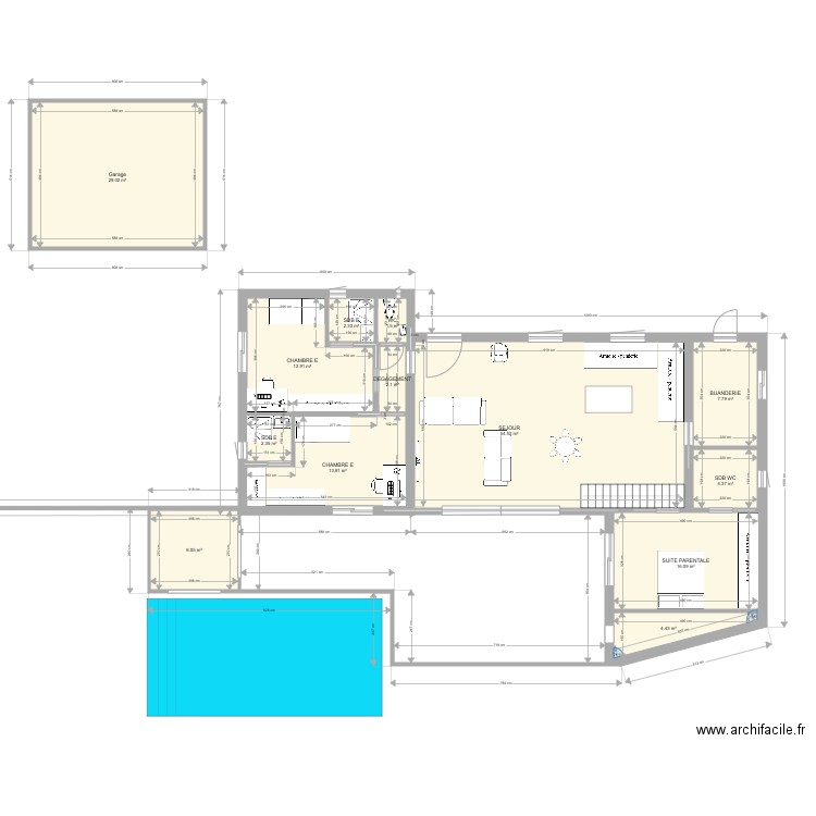 Maison La tour lot B. Plan de 0 pièce et 0 m2