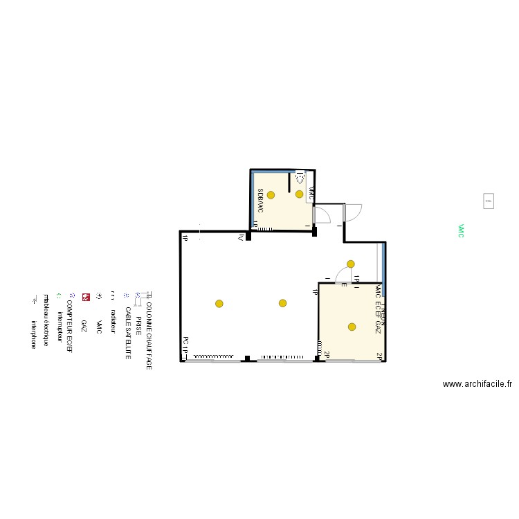 EXISTANT ENCORE. Plan de 0 pièce et 0 m2