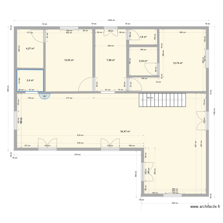 Hauteur Lezarde Origine1. Plan de 0 pièce et 0 m2