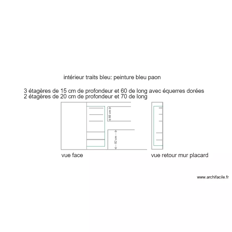 &eacute;tag&egrave;res laure. Plan de 