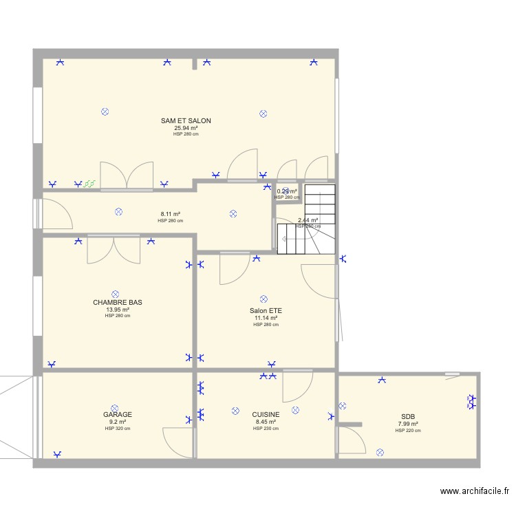 Maison Emanuel RDC . Plan de 0 pièce et 0 m2