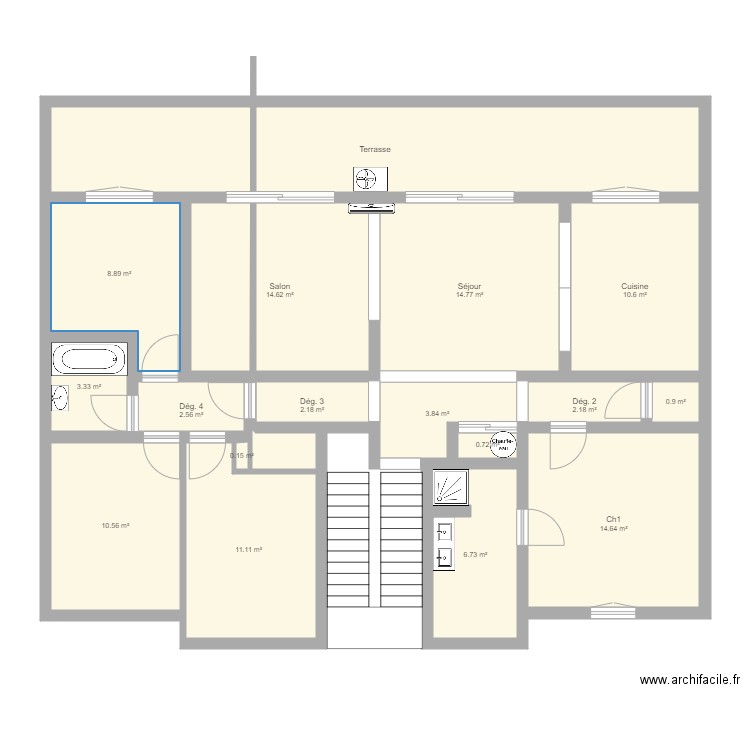 appartement 7D. Plan de 0 pièce et 0 m2