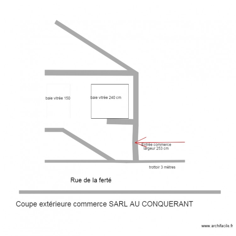 COUPE TRANSVERSALE brunch extérieur. Plan de 0 pièce et 0 m2