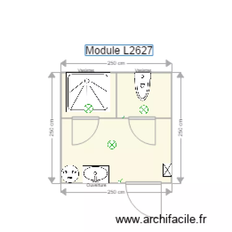 Module L2627. Plan de 