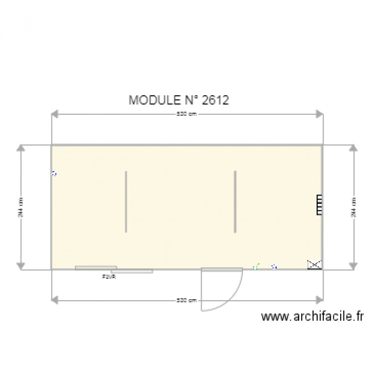 Module  2612. Plan de 0 pièce et 0 m2