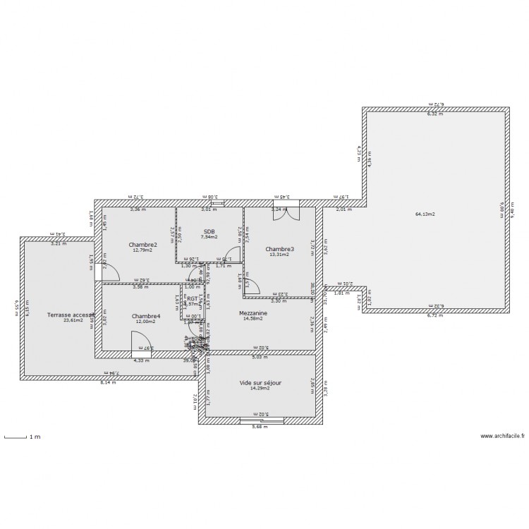  RAF etage 2. Plan de 0 pièce et 0 m2