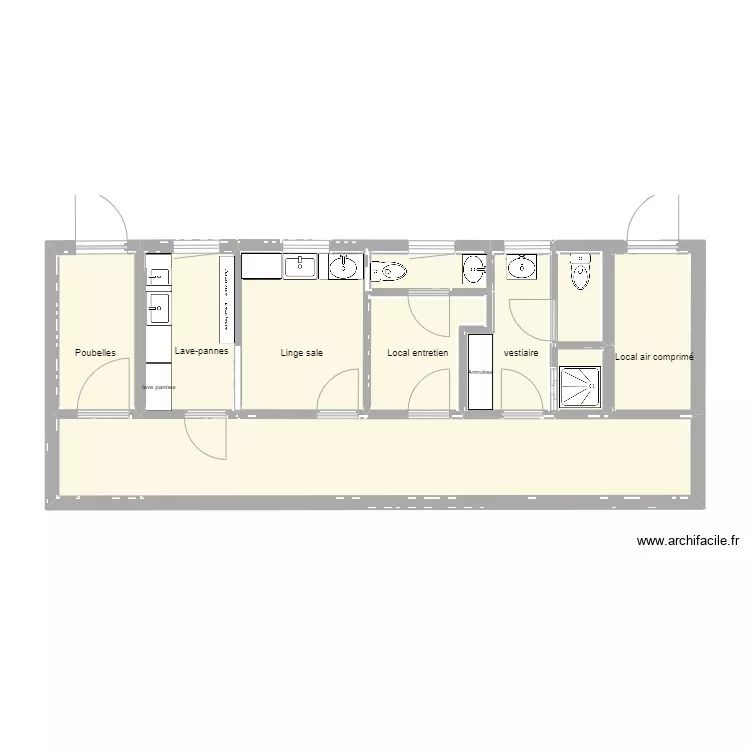 ORMES VESTIAIRE. Plan de ORMES VESTIAIRE. Plan de