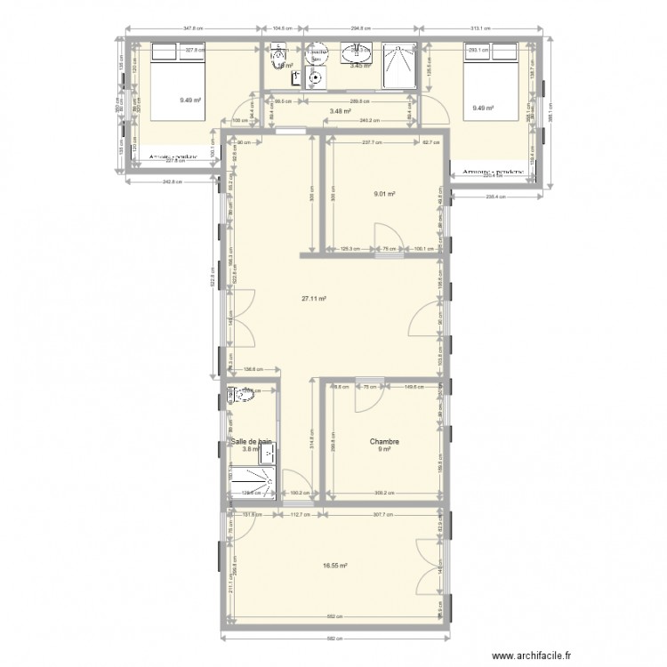 MAISON BISCA. Plan de 0 pièce et 0 m2