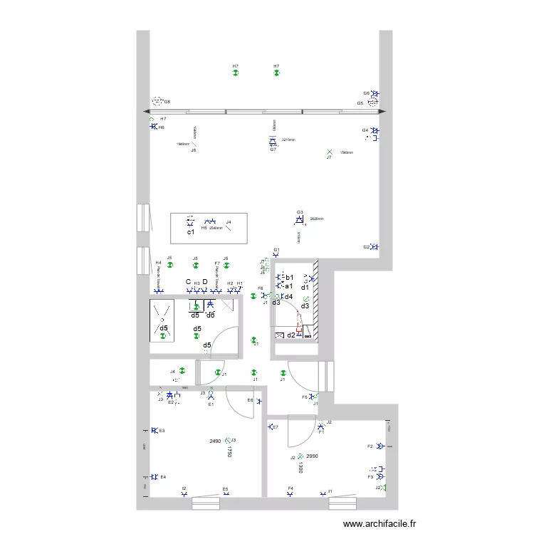 Appartement B1 C. Plan de Appartement B1 C. Plan de