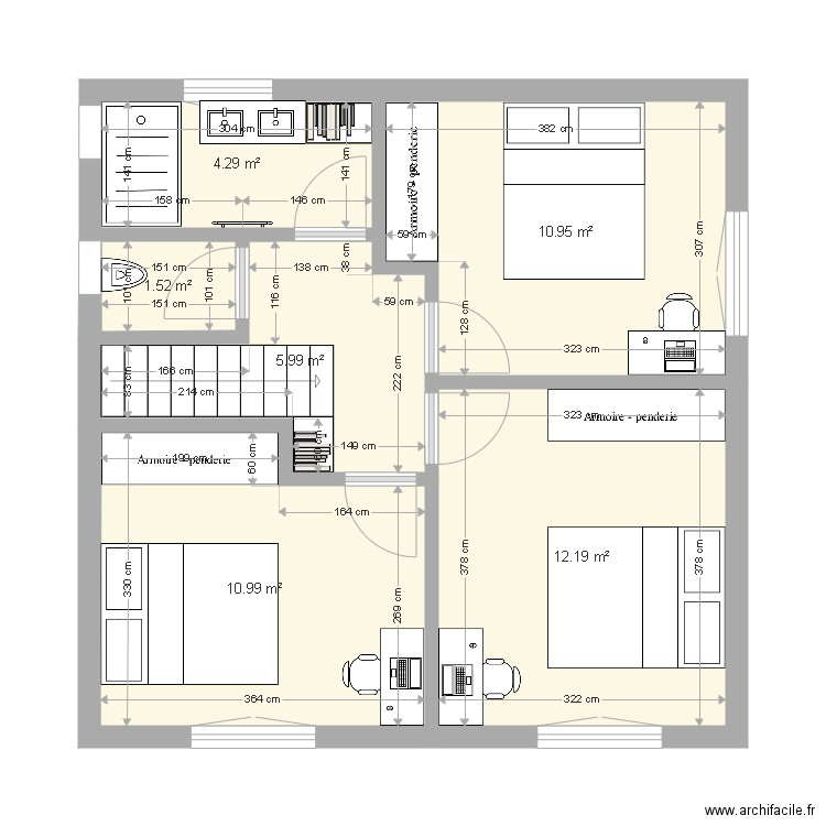 1er niveau. Plan de 0 pièce et 0 m2