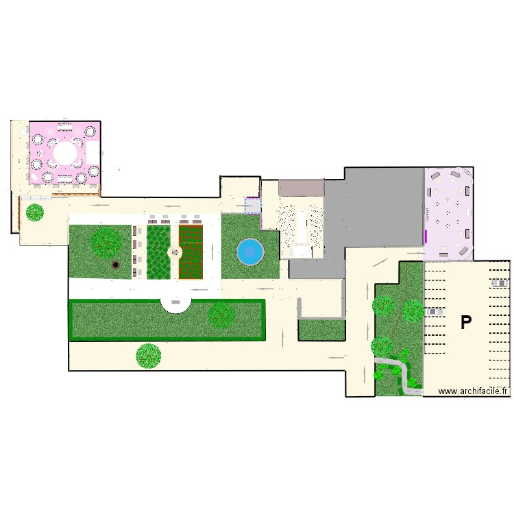 Plan 2a1ab&§. Plan de 36 pièces et 4316 m2