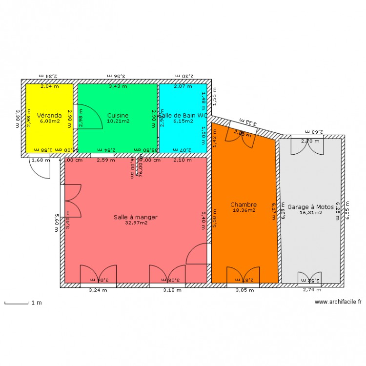 Modif a1. Plan de 0 pièce et 0 m2