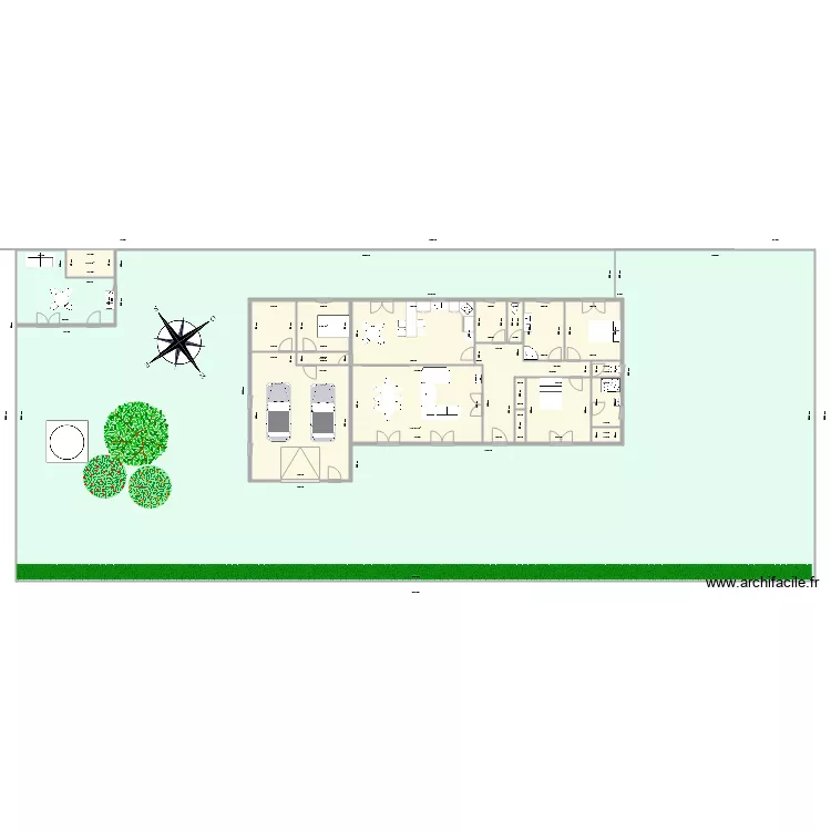 BRUNET CHOLLET. Plan de 