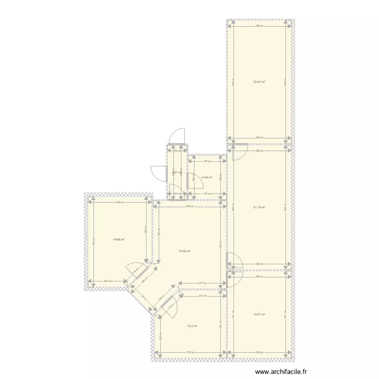 BUREAU ETAT DES LIEUX . Plan de 