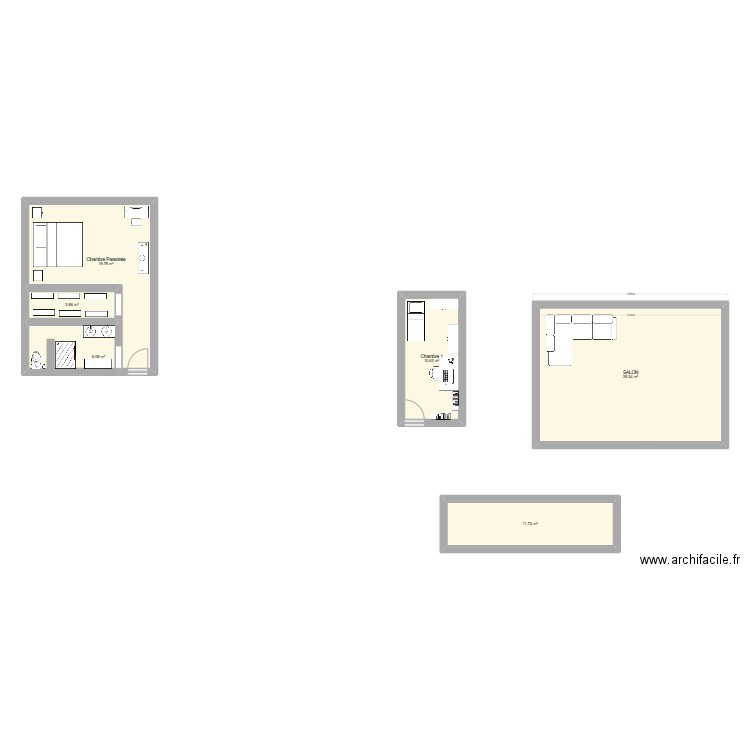 Maison.V2. Plan de 6 pièces et 91 m2