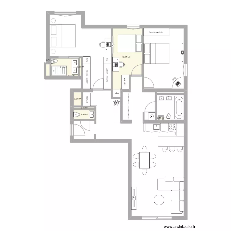 esplanade. Plan de 8 et 16 m² esplanade. Plan de 8 et 16 m²