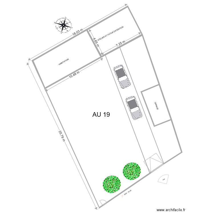 plan de masse. Plan de 0 pièce et 0 m2