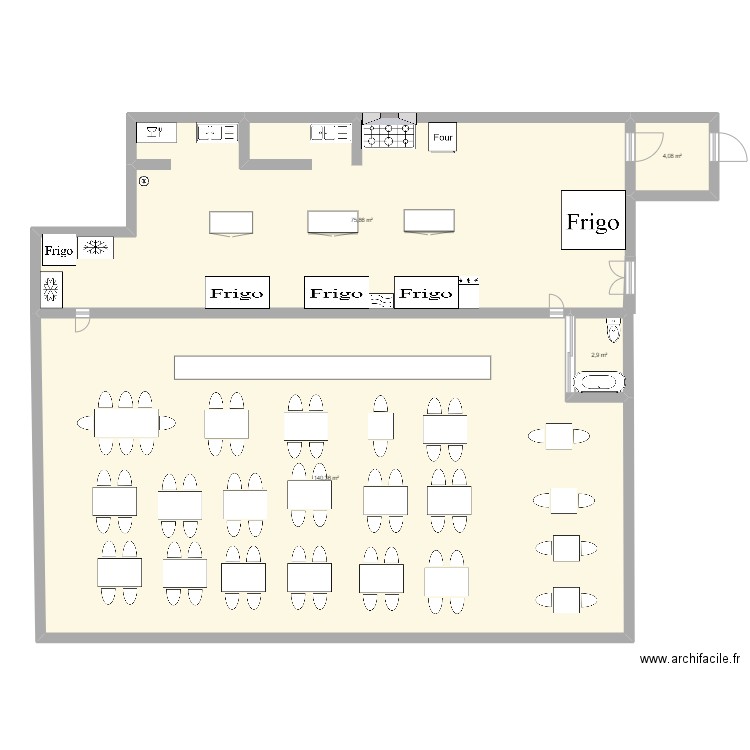 MAXIME. Plan de 4 pièces et 223 m2