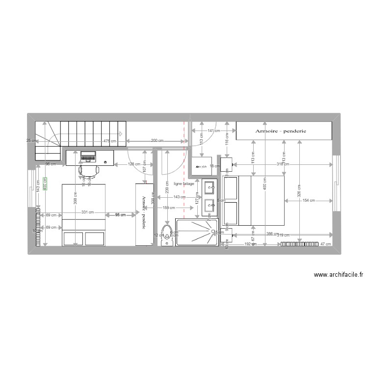 nouveau surelevation plan sol interieur amenagement. Plan de 1 pièce et 37 m2