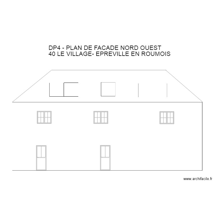 PLAN FACADE3. Plan de 0 pièce et 0 m2
