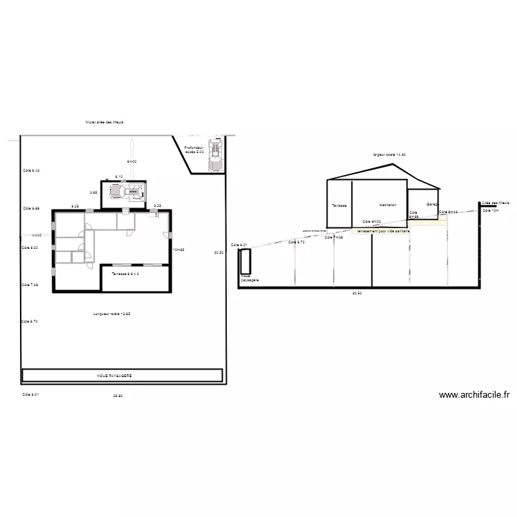 PROJET MAISON PEIPIN garage accolé. Plan de PROJET MAISON PEIPIN garage accolé. Plan de