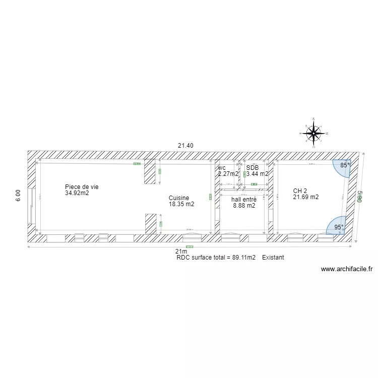 KB maison plan de masse. Plan de 