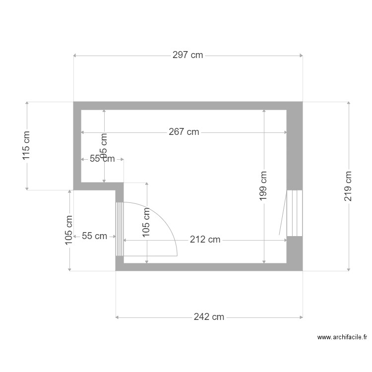 plan dressing. Plan de 0 pièce et 0 m2