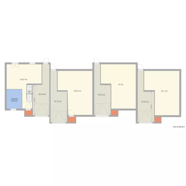CHAILLY RDC 8mX8m44 avanc&eacute;e. Plan de 