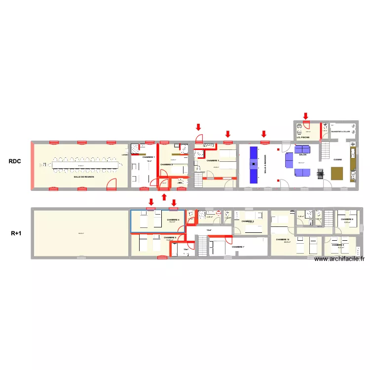 LES PETITS AUGEONS. Plan de 