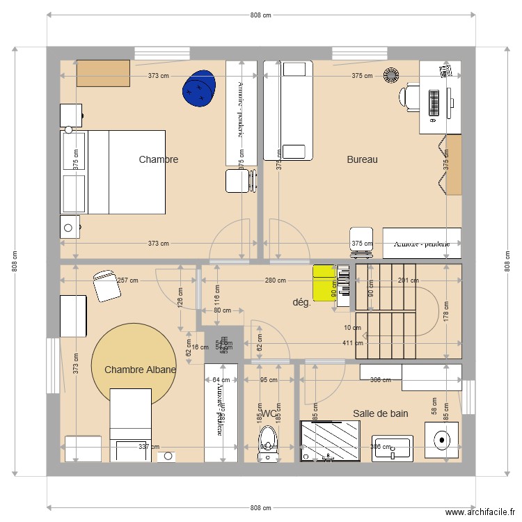 MAISON. Plan de 0 pièce et 0 m2