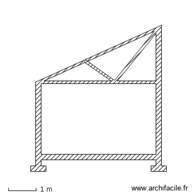 profil poolhouse face Est. Plan de profil poolhouse face Est. Plan de