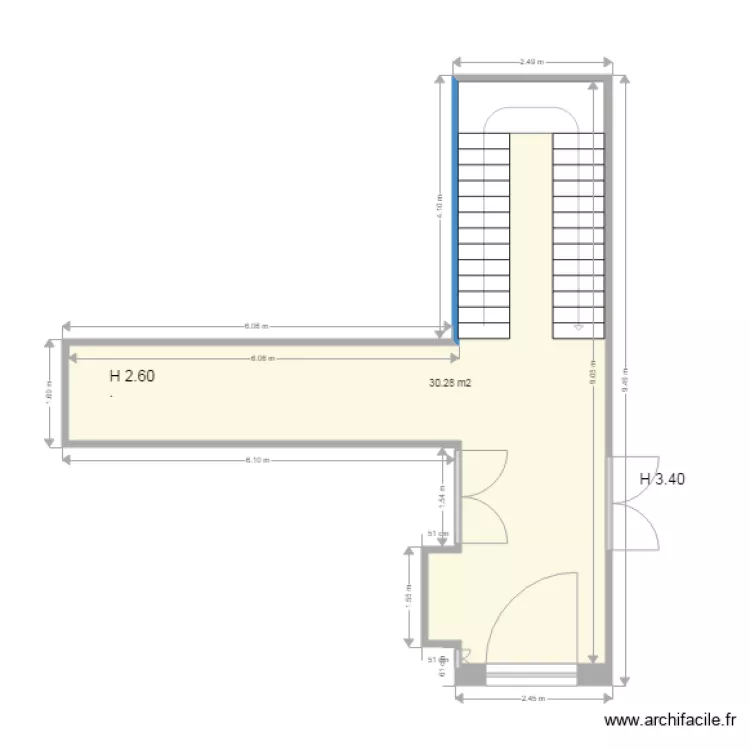 SAUVEAU RDC. Plan de 
