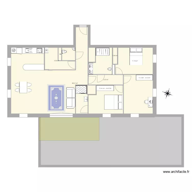 appartement. Plan de 