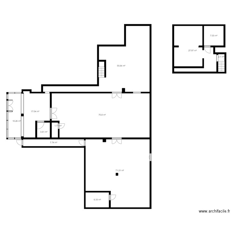 SALOOM. Plan de 12 pièces et 287 m2