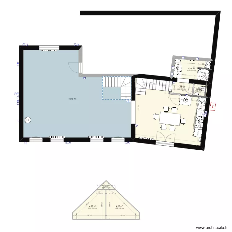 Maison 2 V2 &eacute;lectrique. Plan de 