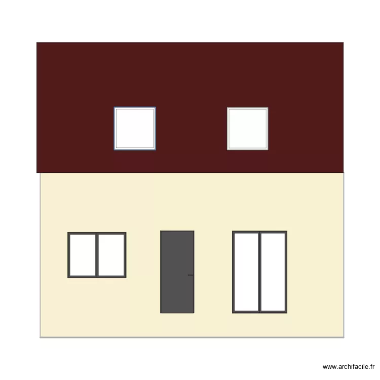 plan fa&ccedil;ade . Plan de 