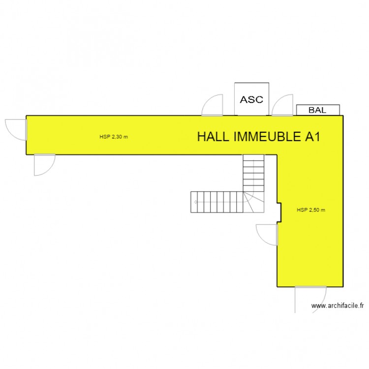 HALL A1 MAISON ALFORT. Plan de 0 pièce et 0 m2