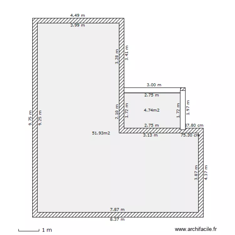 Maison 2. Plan de 