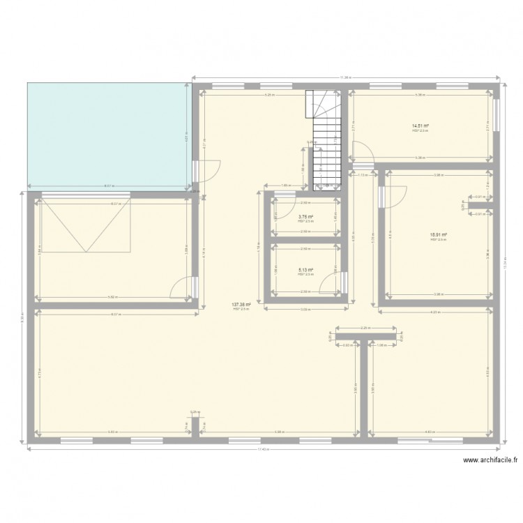 77hbbb. Plan de 0 pièce et 0 m2