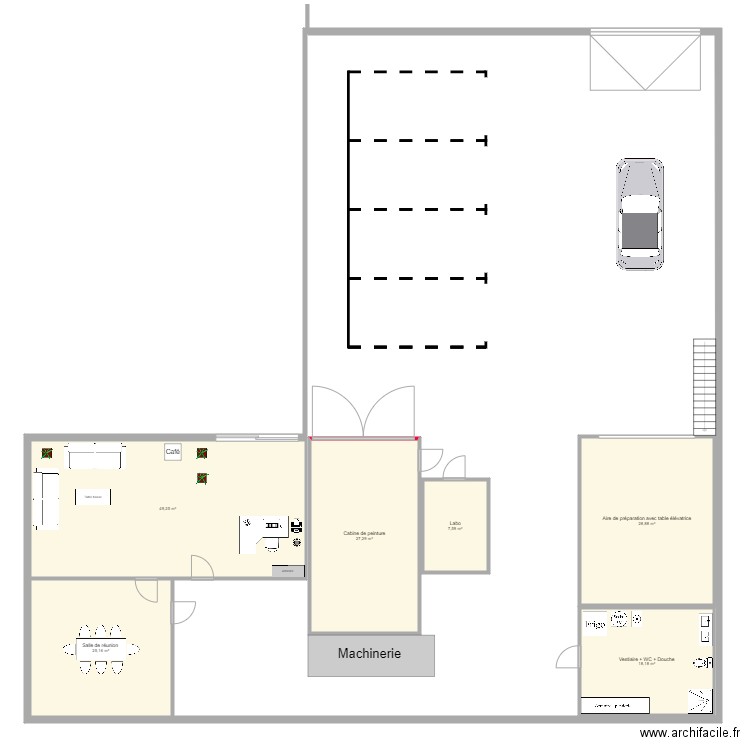 Carrosserie. Plan de 0 pièce et 0 m2