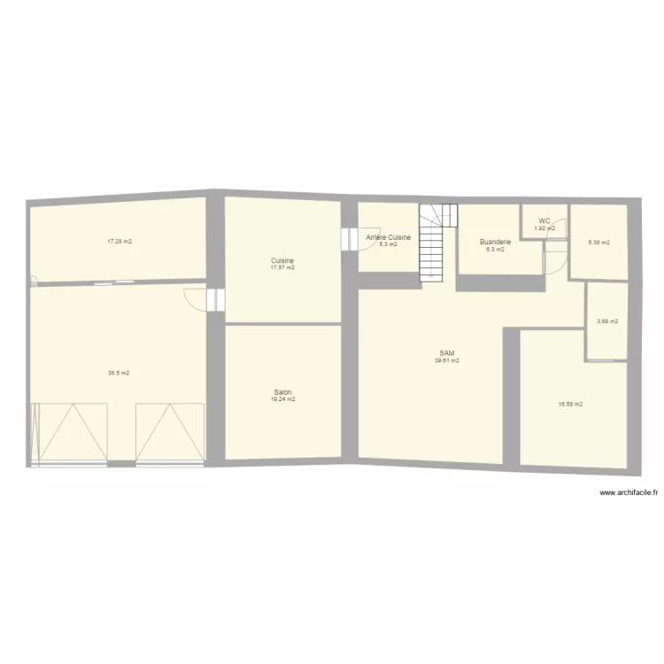 Versaugues sept Etage. Plan de 