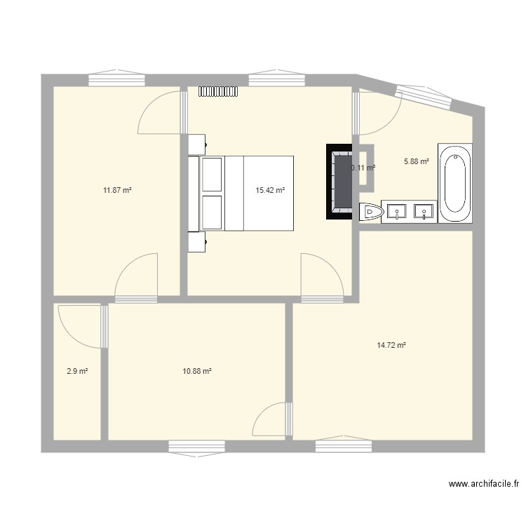 Premier Etage maison colombes 1. Plan de 0 pièce et 0 m2