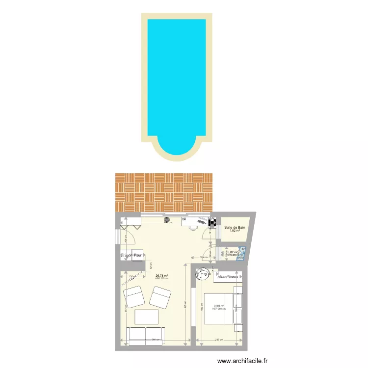 Projet Garage R&eacute;am&eacute;nag&eacute;. Plan de 