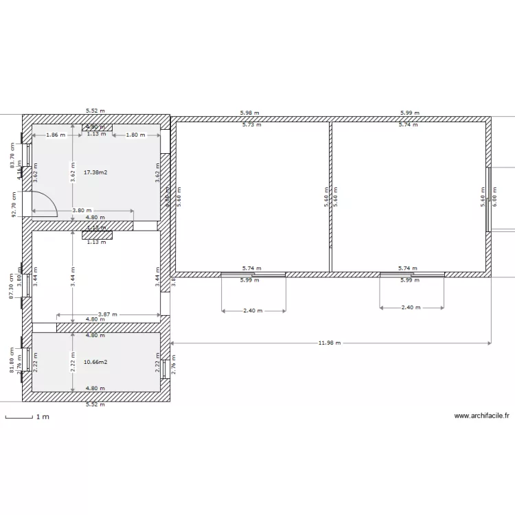 avant d&eacute;molission 21/02/2012. Plan de 