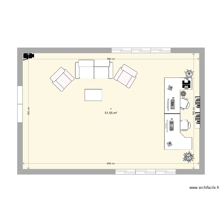 Réception . Plan de 0 pièce et 0 m2