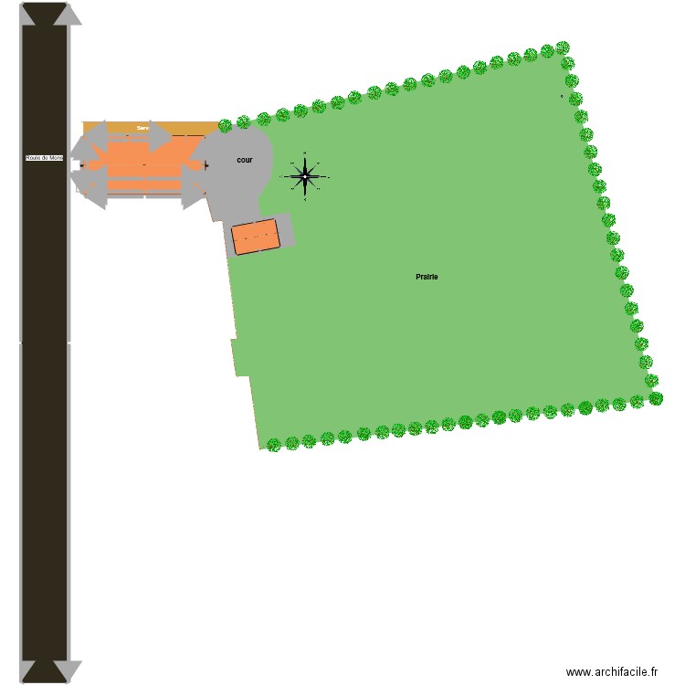 Mairieux. Plan de 36 pièces et -1658 m2