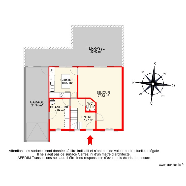 BI 6673 RDC. Plan de 0 pièce et 0 m2